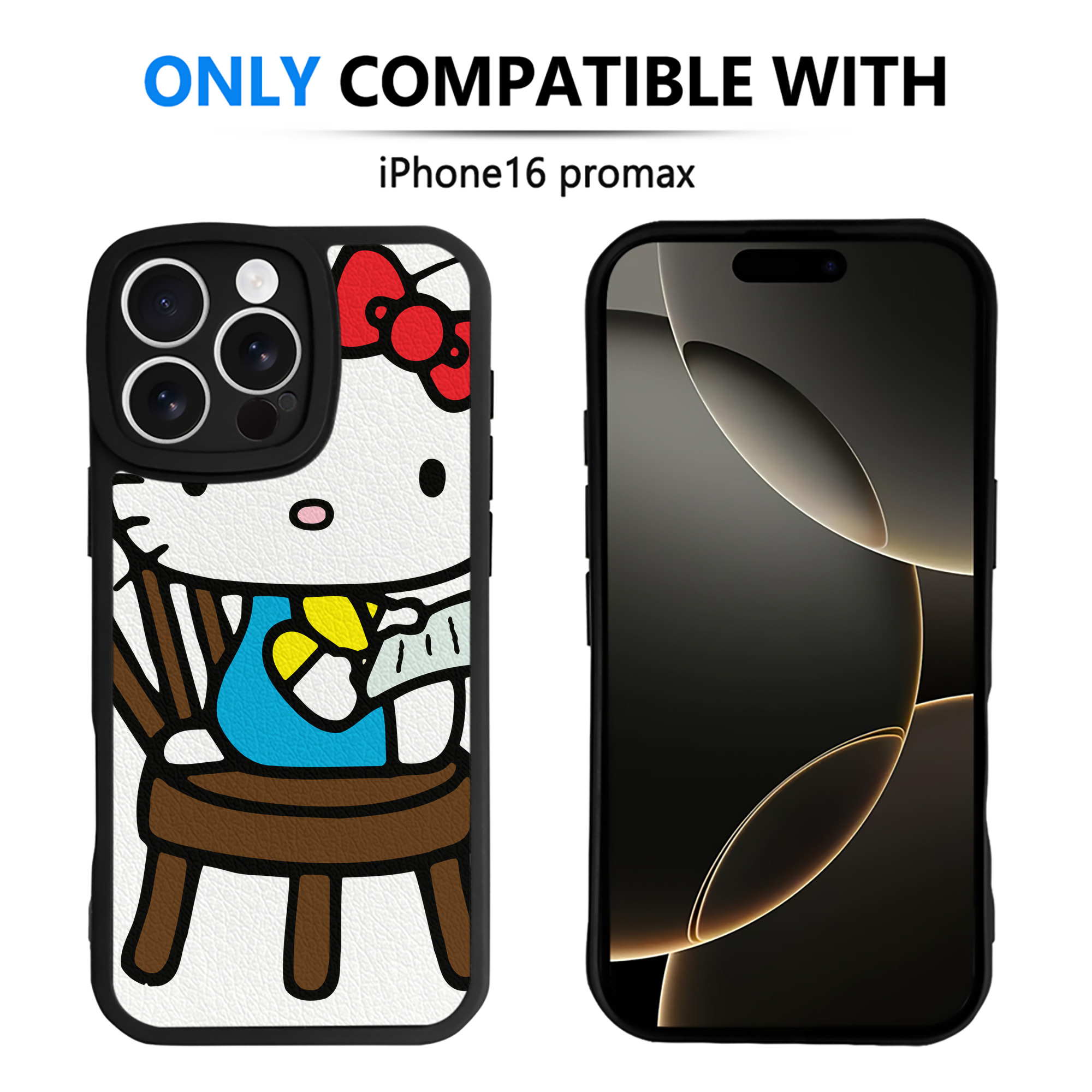 （画像用） Hello Kitty ハローキティ 【iPhone 16シリーズ対応】シリコンスマホケース（レザー調） 材質：シリコン